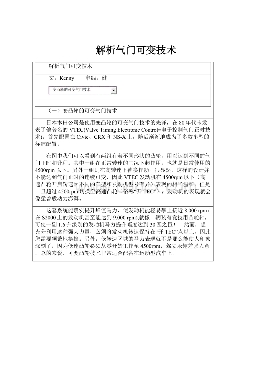 解析气门可变技术.docx_第1页