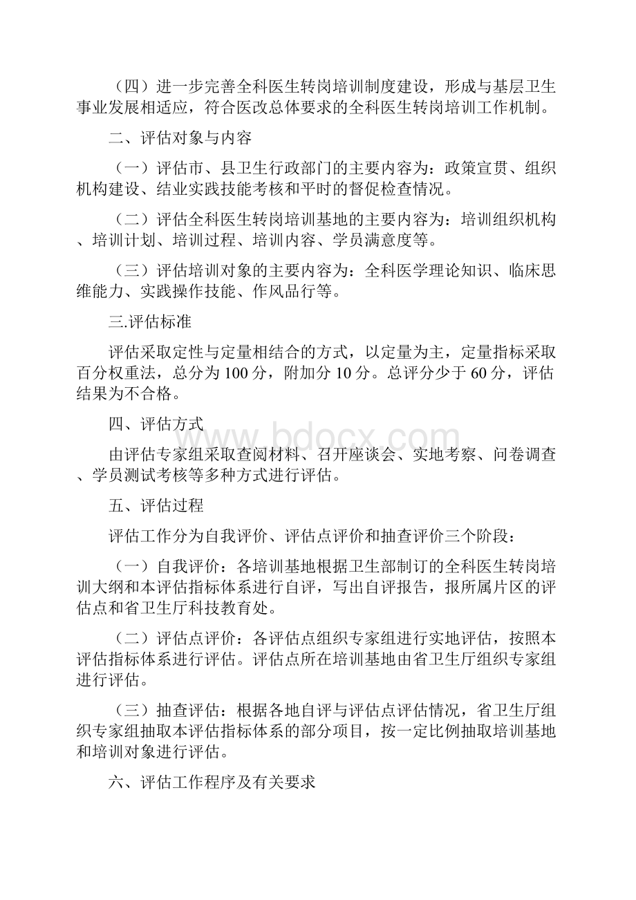 最新全科医生转岗培训工作评估指标体系.docx_第2页