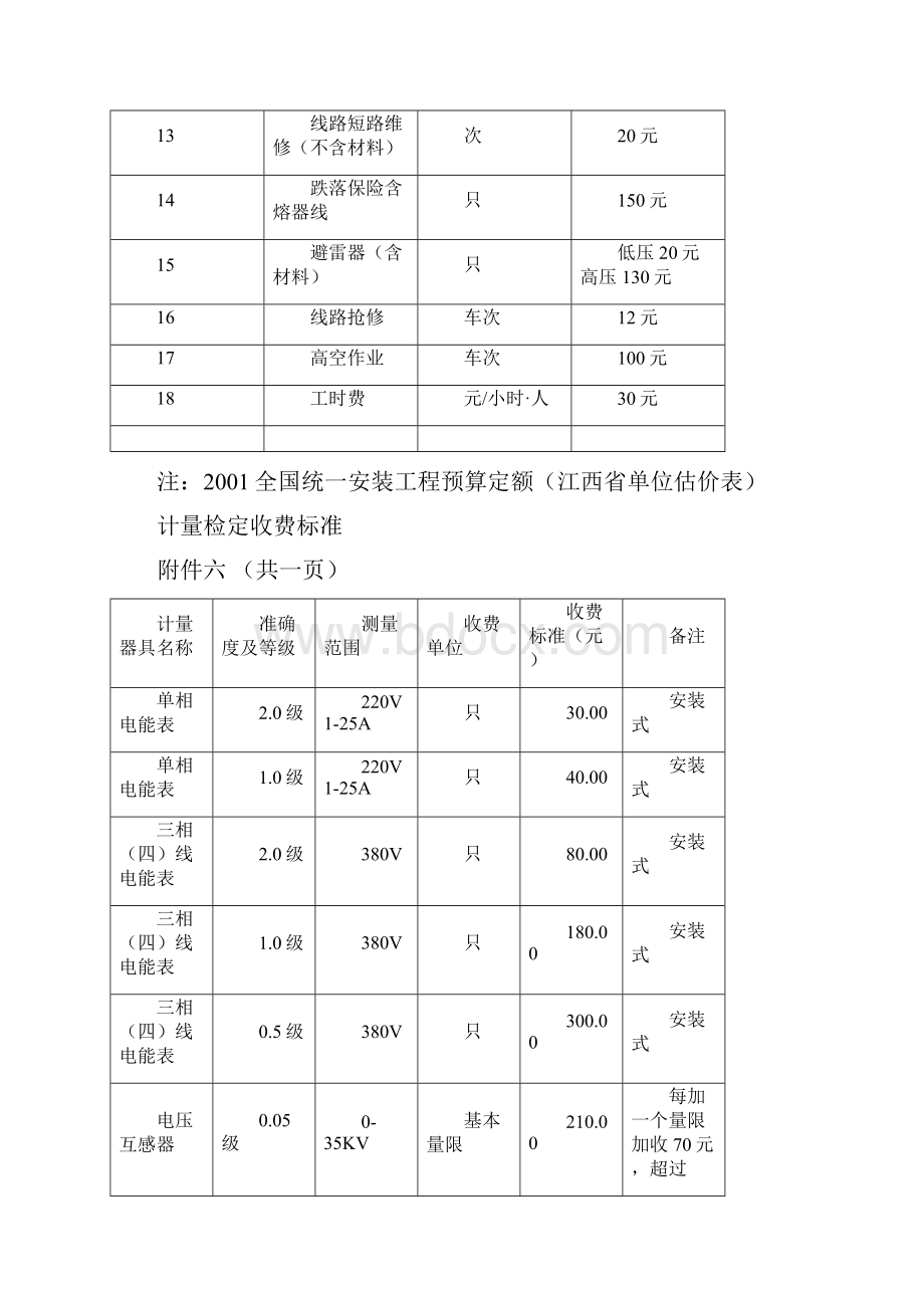 用电设施维修服务收费标准.docx_第2页