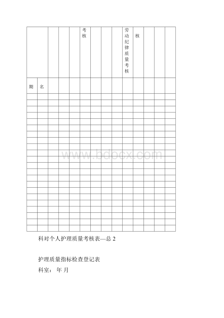 护理质量管理考核表.docx_第2页