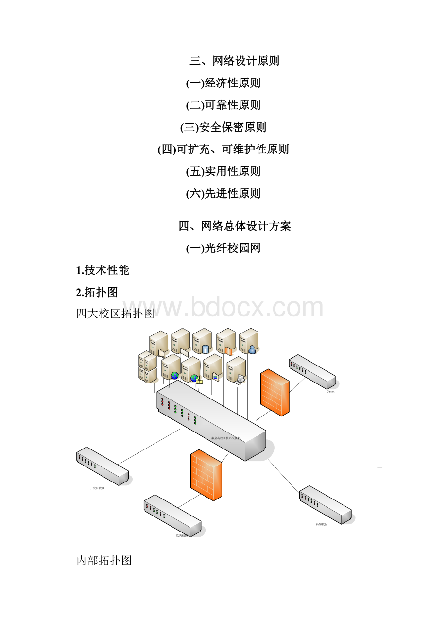 校园网设计与组建方案实验报告.docx_第3页