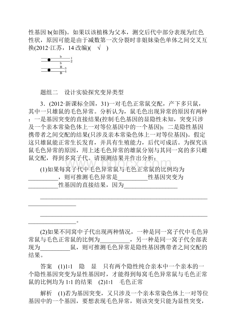 高考生物考前复习考点18 立足关键点区分判断变异类型.docx_第3页