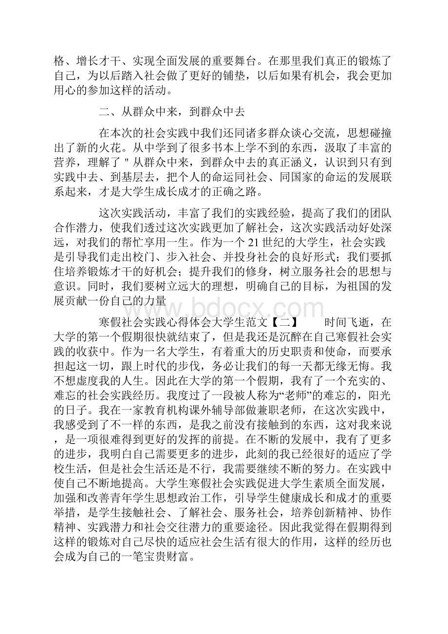 寒假社会实践心得体会大学生范文.docx_第2页