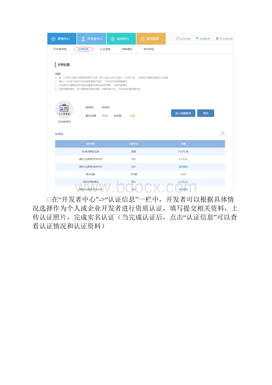 云之讯融合通讯开放平台用户中心使用指南.docx_第3页