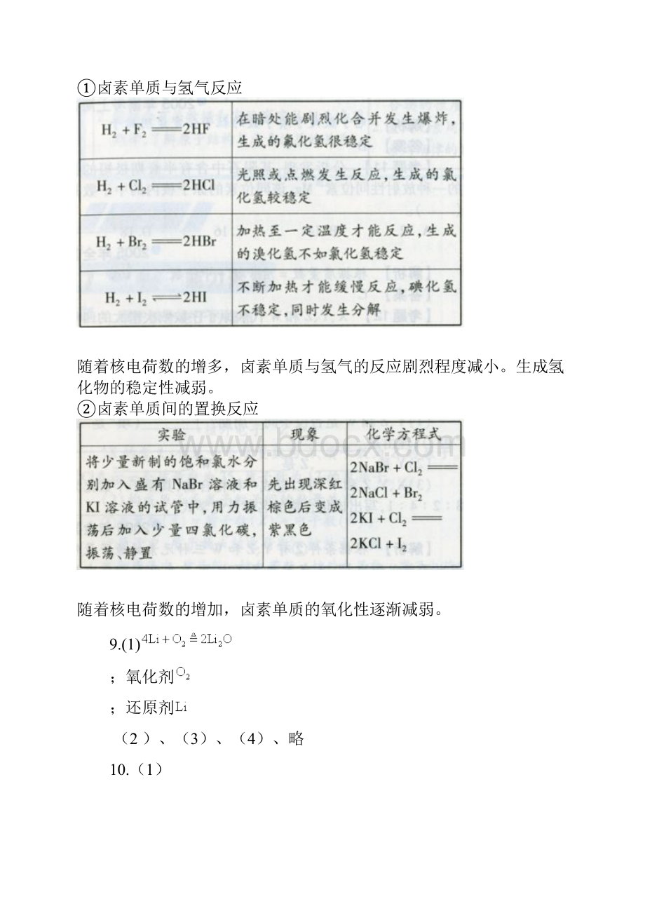 最新高中化学必修2人版课本习题答案解析.docx_第3页