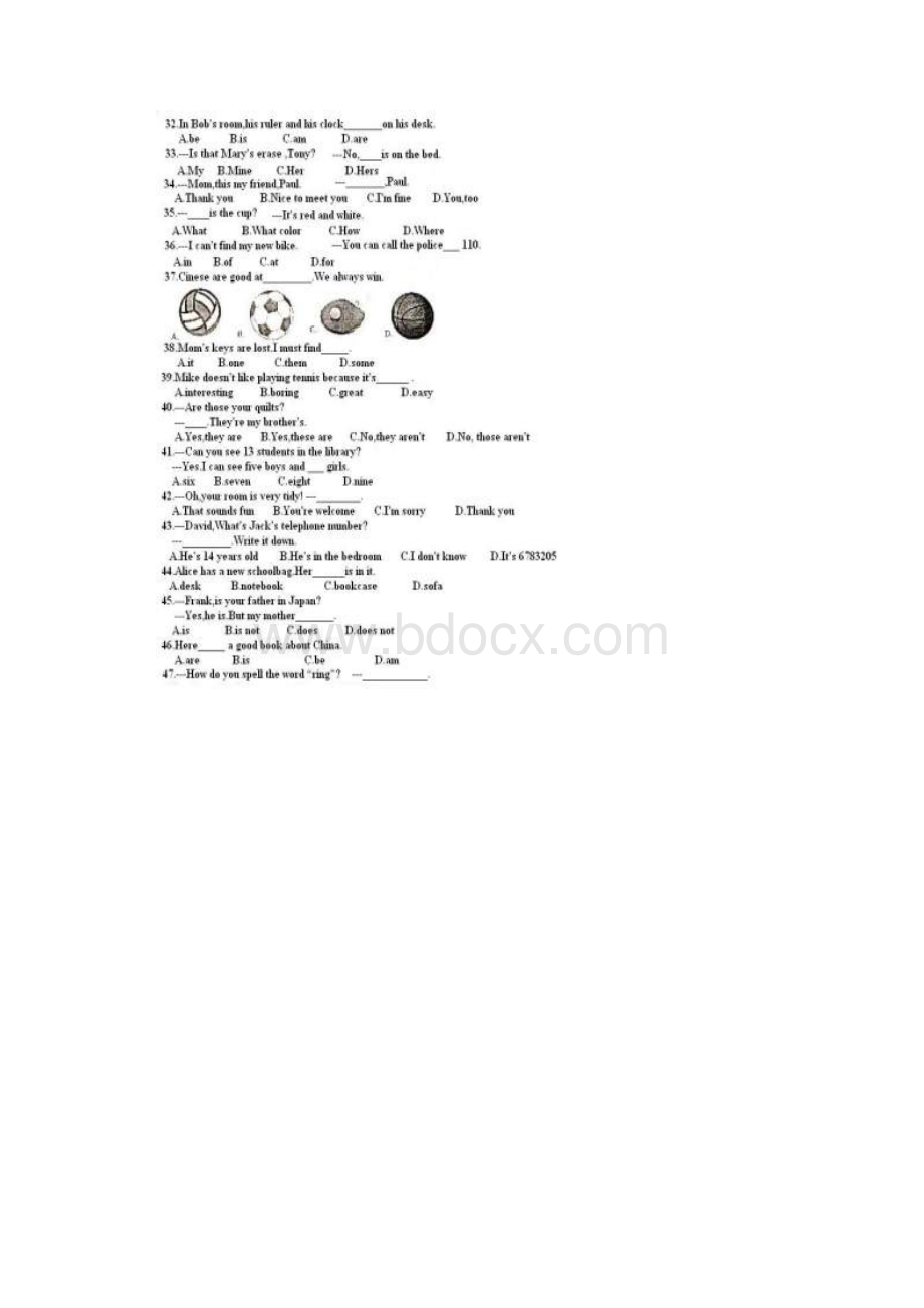 学年度济南市历下区七年级上英语期中精彩试题.docx_第3页