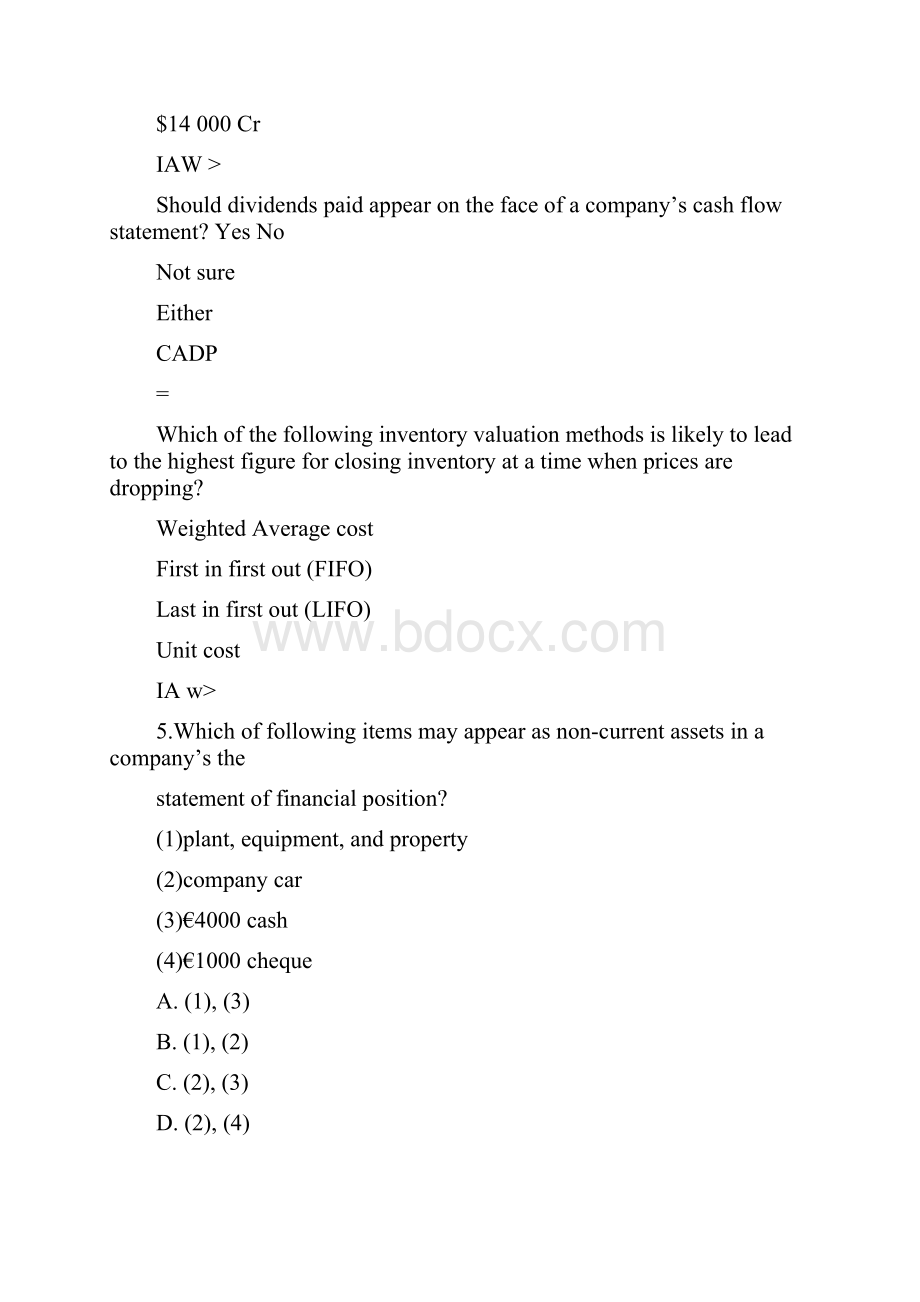 会计专业英语试题.docx_第2页