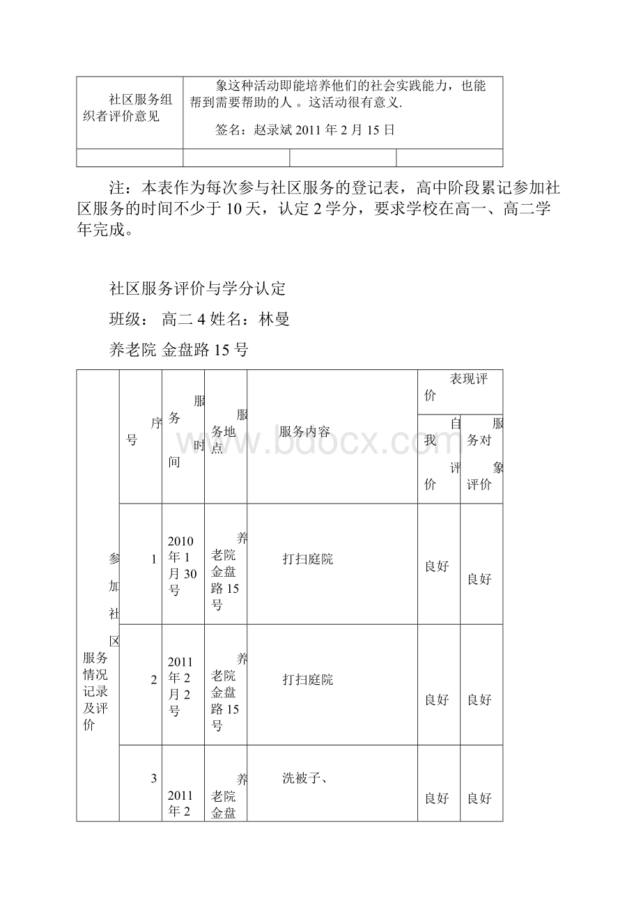 社区服务记录表.docx_第2页