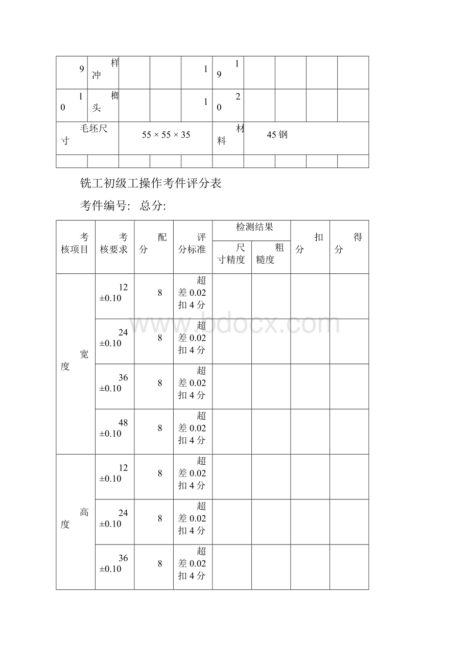 最新A铣工初级操作试题10题.docx_第3页