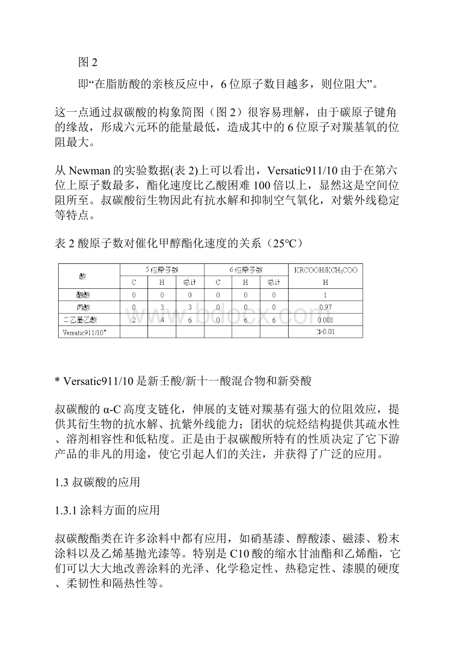 叔碳酸及其衍生物在涂料中的应用.docx_第3页