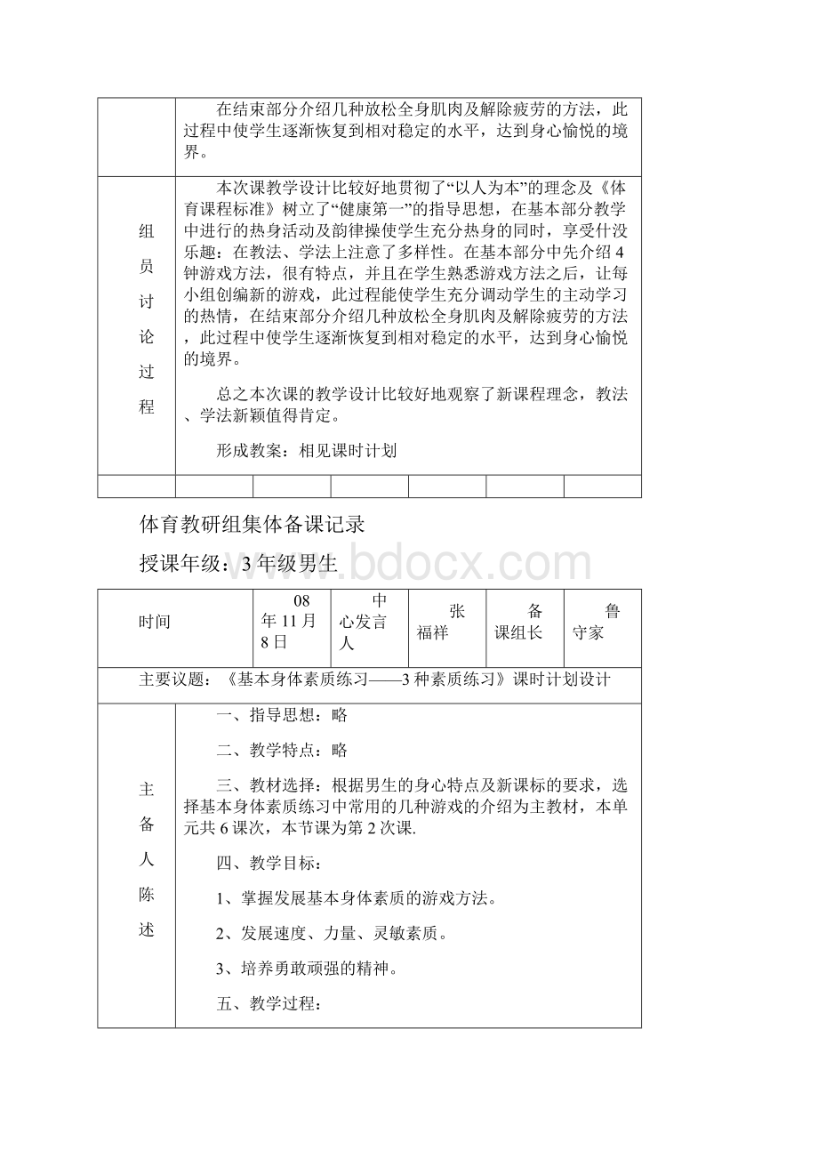 体育教研组集体备课记录1汇总.docx_第2页