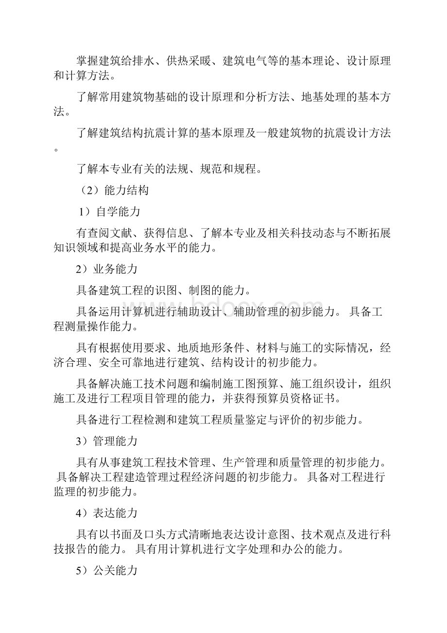 建筑专业人才培养方案.docx_第3页