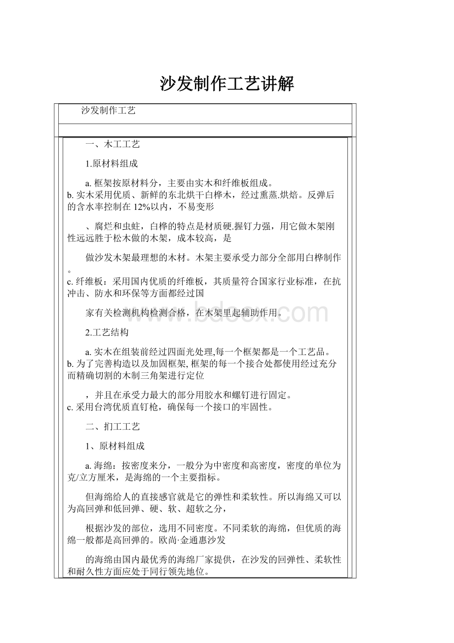 沙发制作工艺讲解.docx_第1页