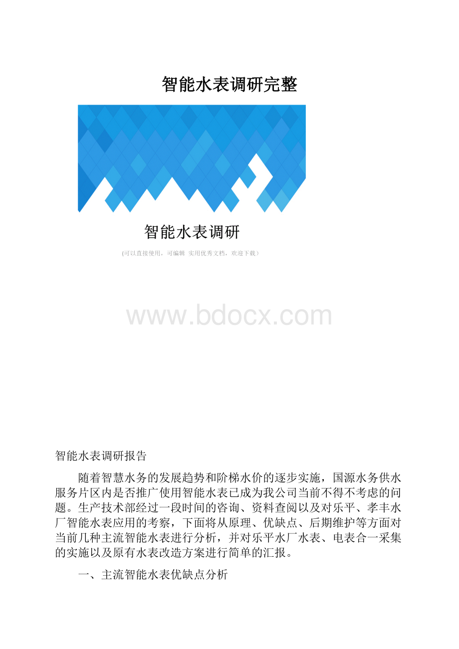 智能水表调研完整.docx_第1页