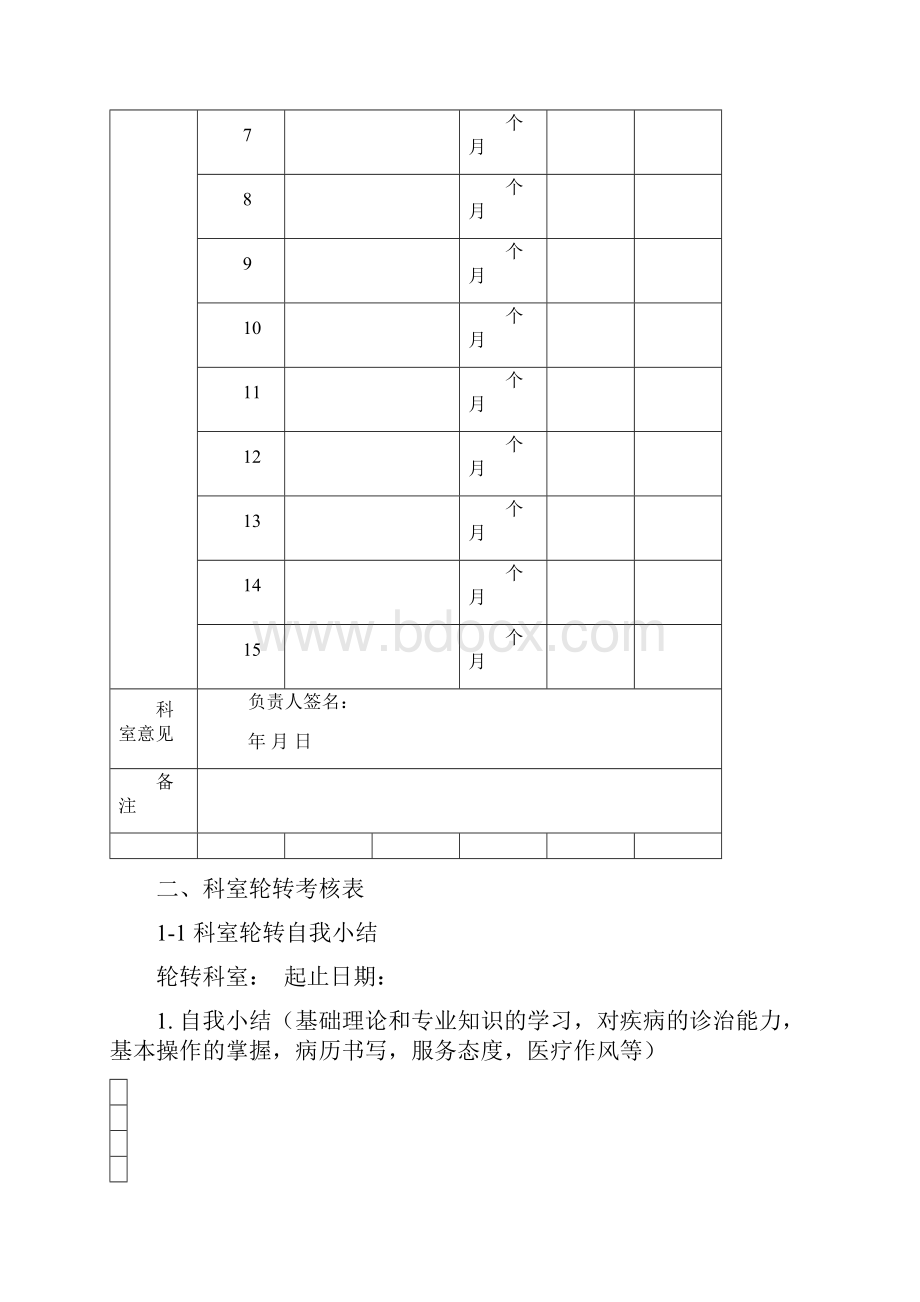 住院医师规范化培训轮转考核手册.docx_第2页