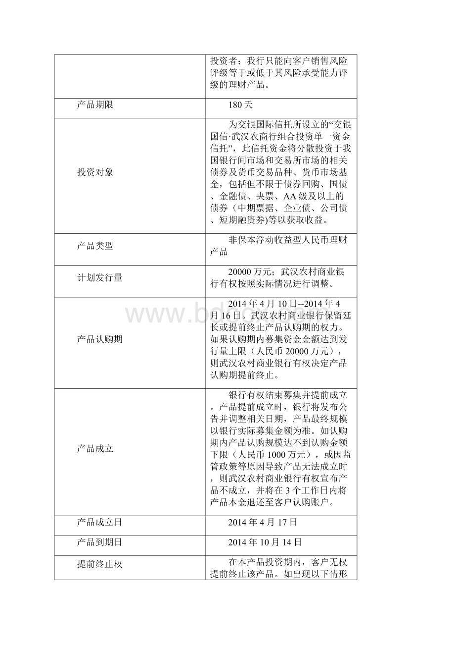 武汉农村商业银行汉银财富恒盈系列第92期人民币理财产品讲课教案.docx_第2页