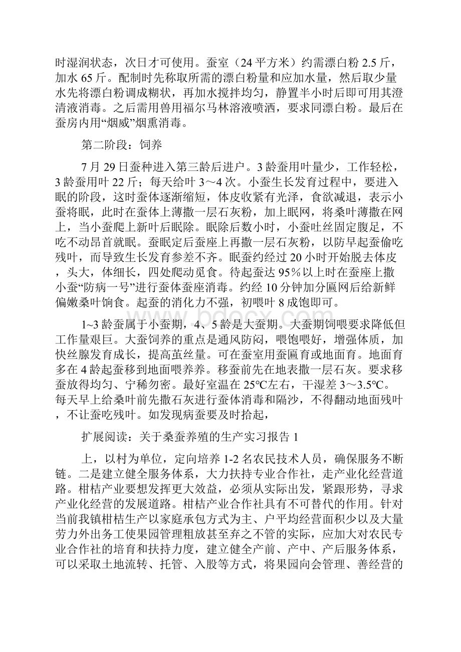 暑假实践报告桑蚕养殖实践范文.docx_第2页