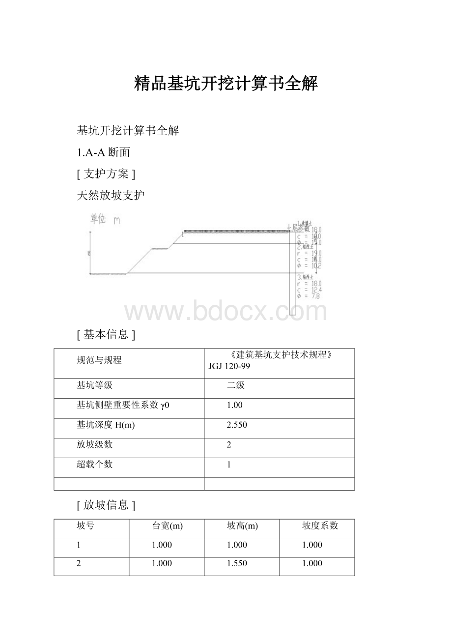 精品基坑开挖计算书全解.docx