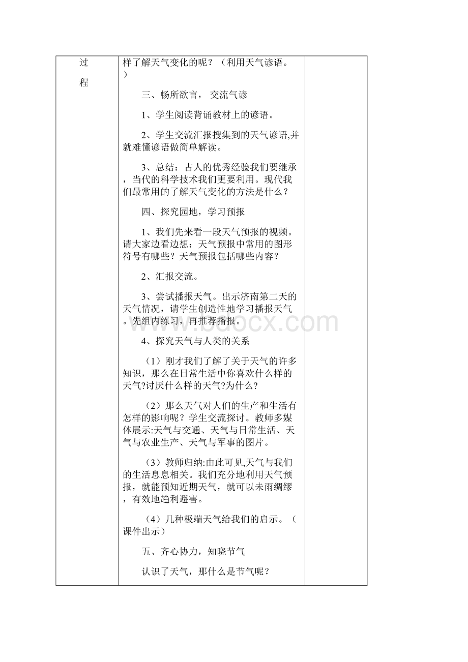 6年级上册环境备课山东科技出版社 表格式.docx_第2页