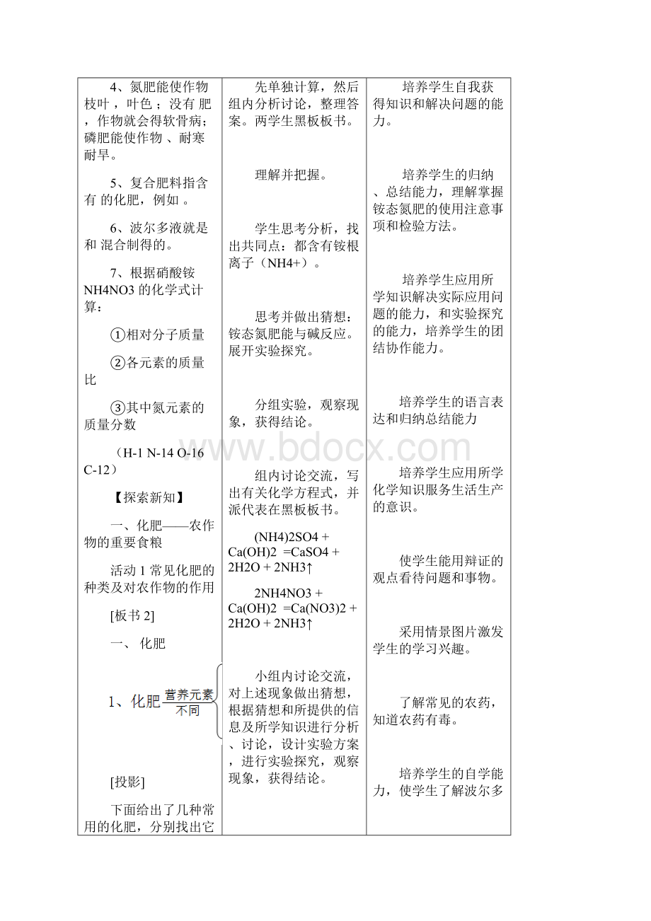 鲁教版九年级化学下册《化学与农业生产》教案1最新.docx_第3页