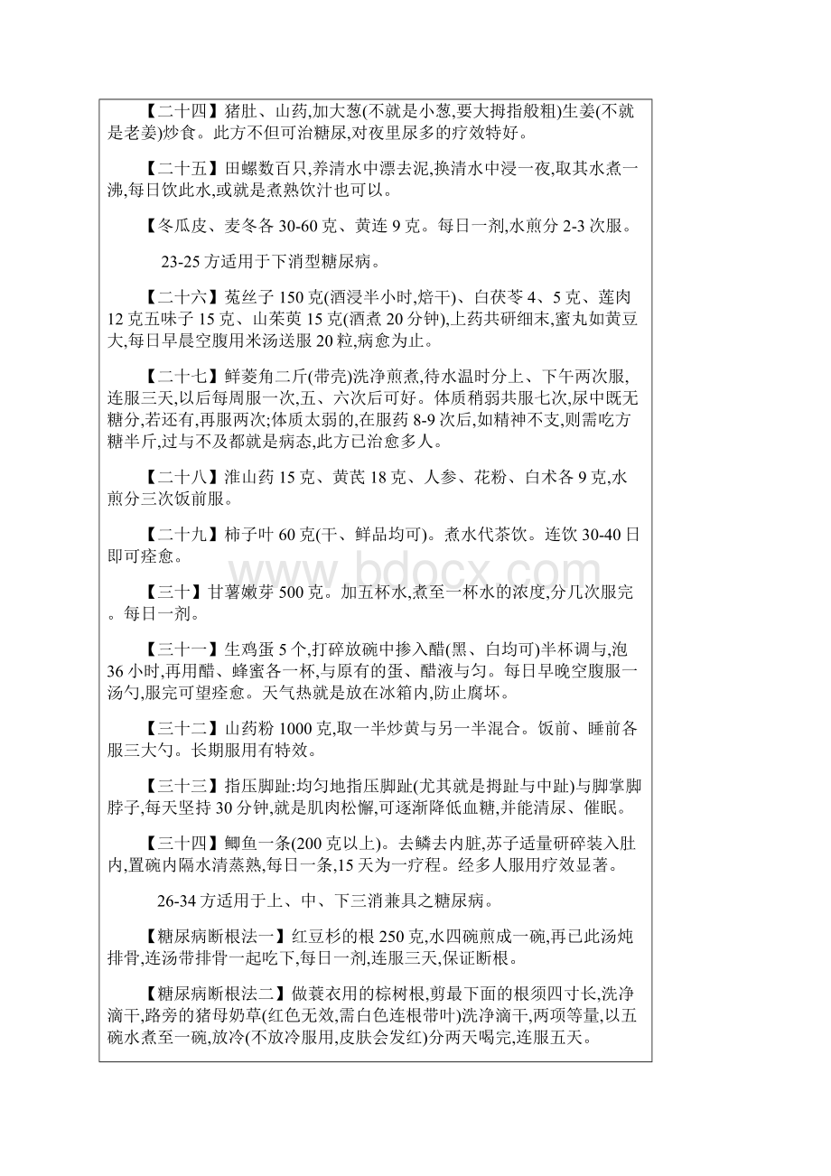 糖尿病验方集锦含断根方.docx_第3页