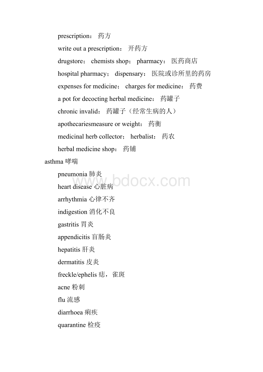 最新整理药学专业英语知识讲解.docx_第3页