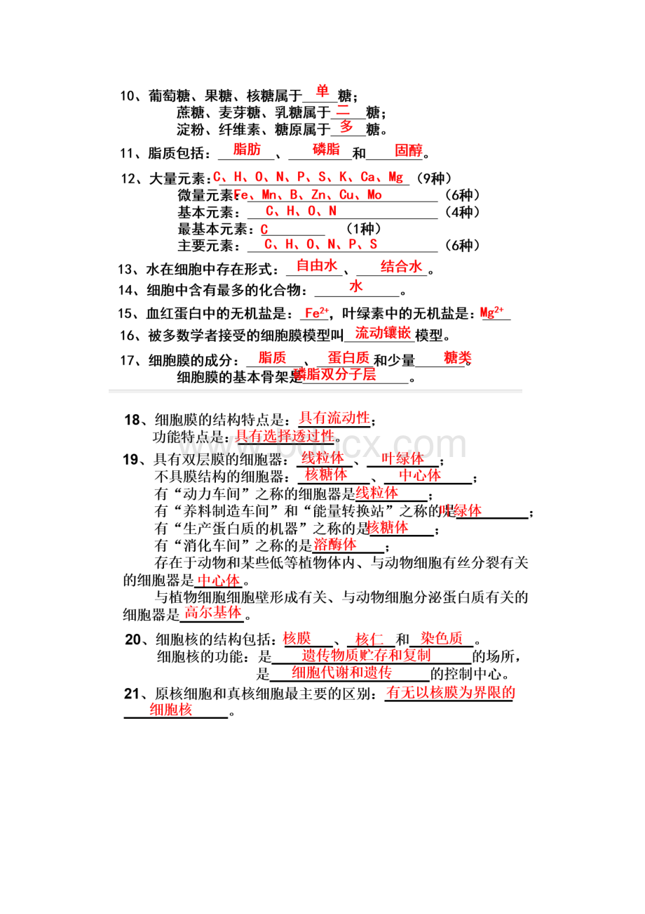 高中生物会考知识点总结资料便于背诵.docx_第2页