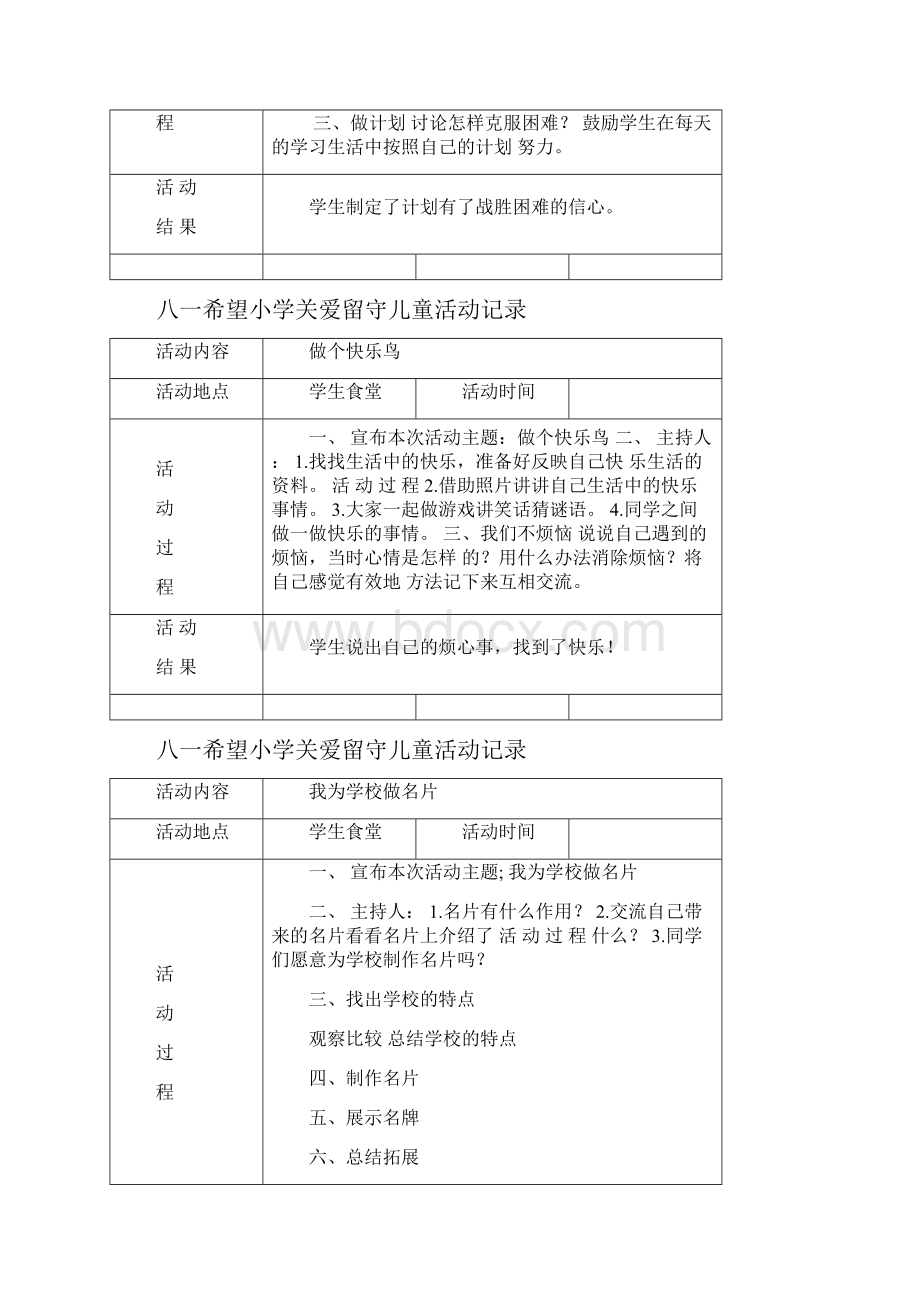 关爱留守儿童活动记录.docx_第3页