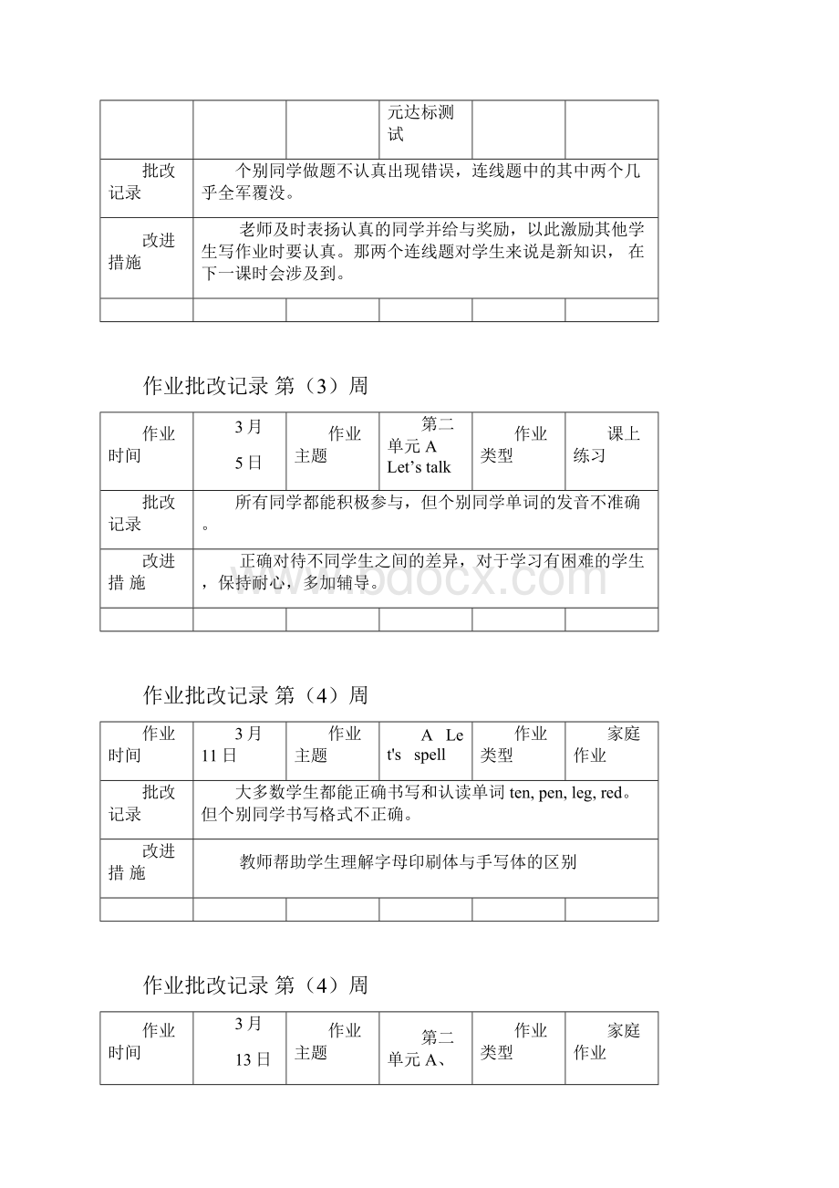 三年级下册作业批改记录.docx_第3页