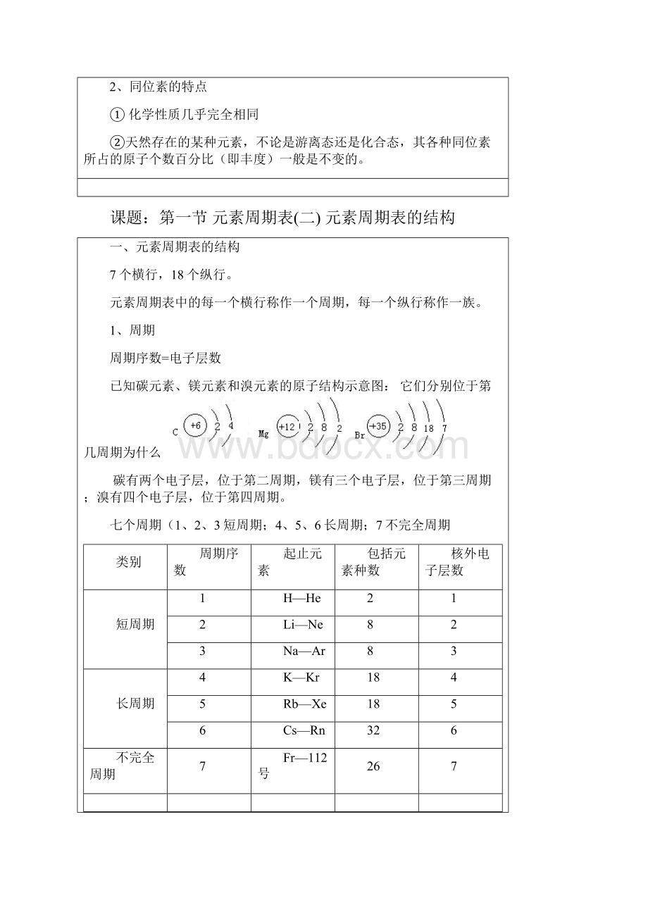 人教版高中化学必修二教案课程版.docx_第3页