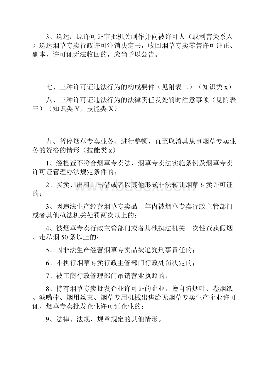 烟草技能鉴定高级证件管理知识点概要.docx_第3页