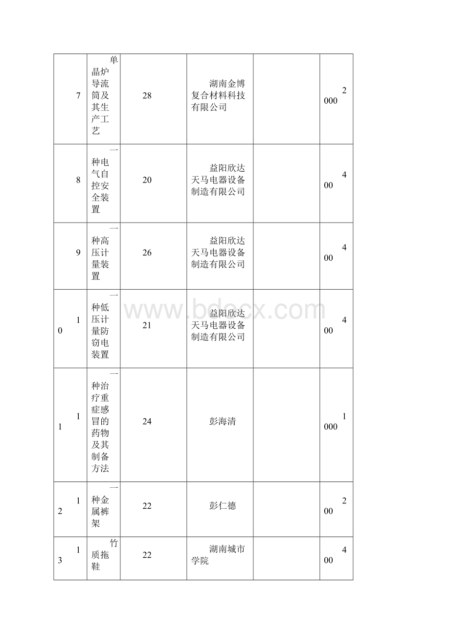 度益阳市专利申请资助汇总表.docx_第2页