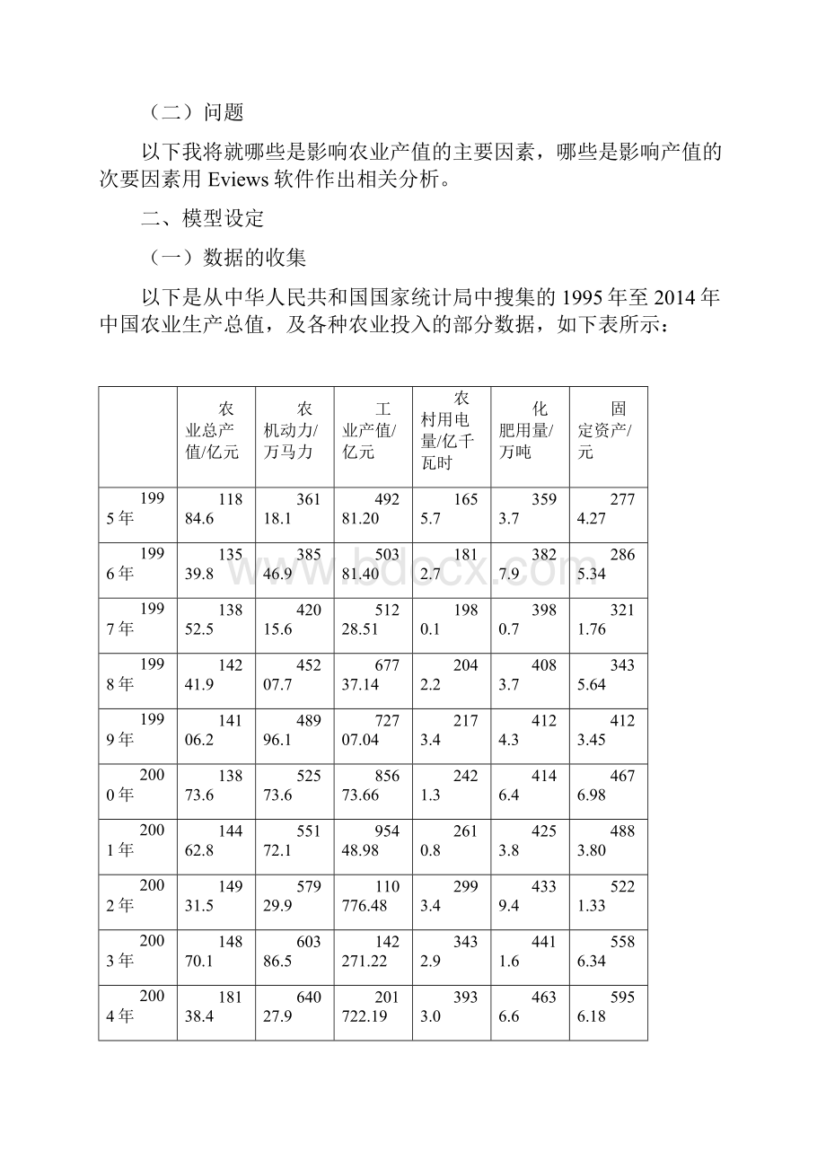 计量经济学论文影响农业总产值的因素分析.docx_第3页