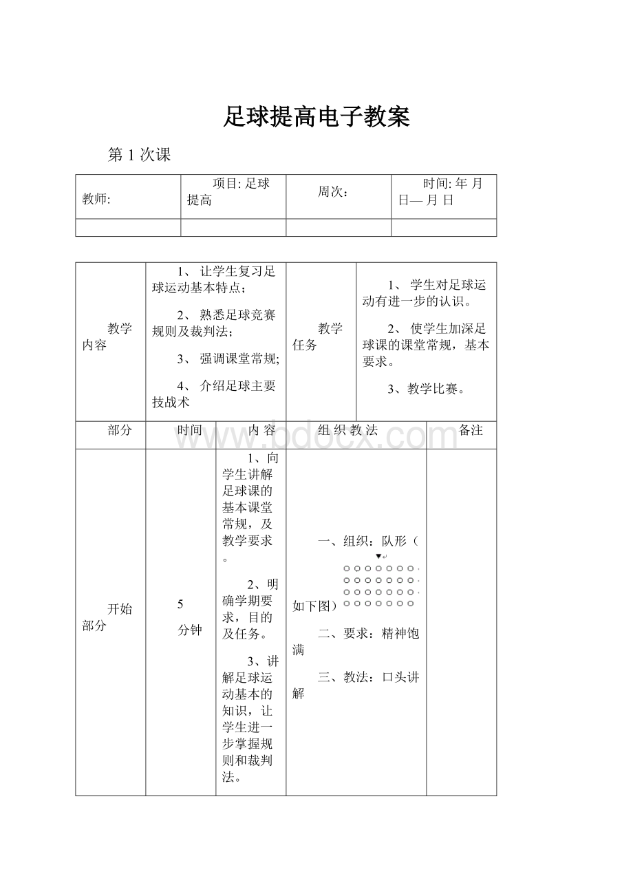 足球提高电子教案.docx_第1页