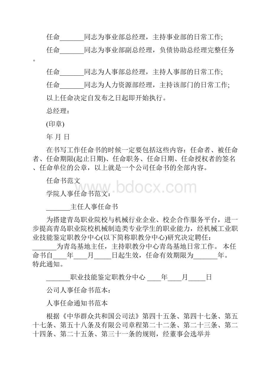 聘任书格式及范文.docx_第2页