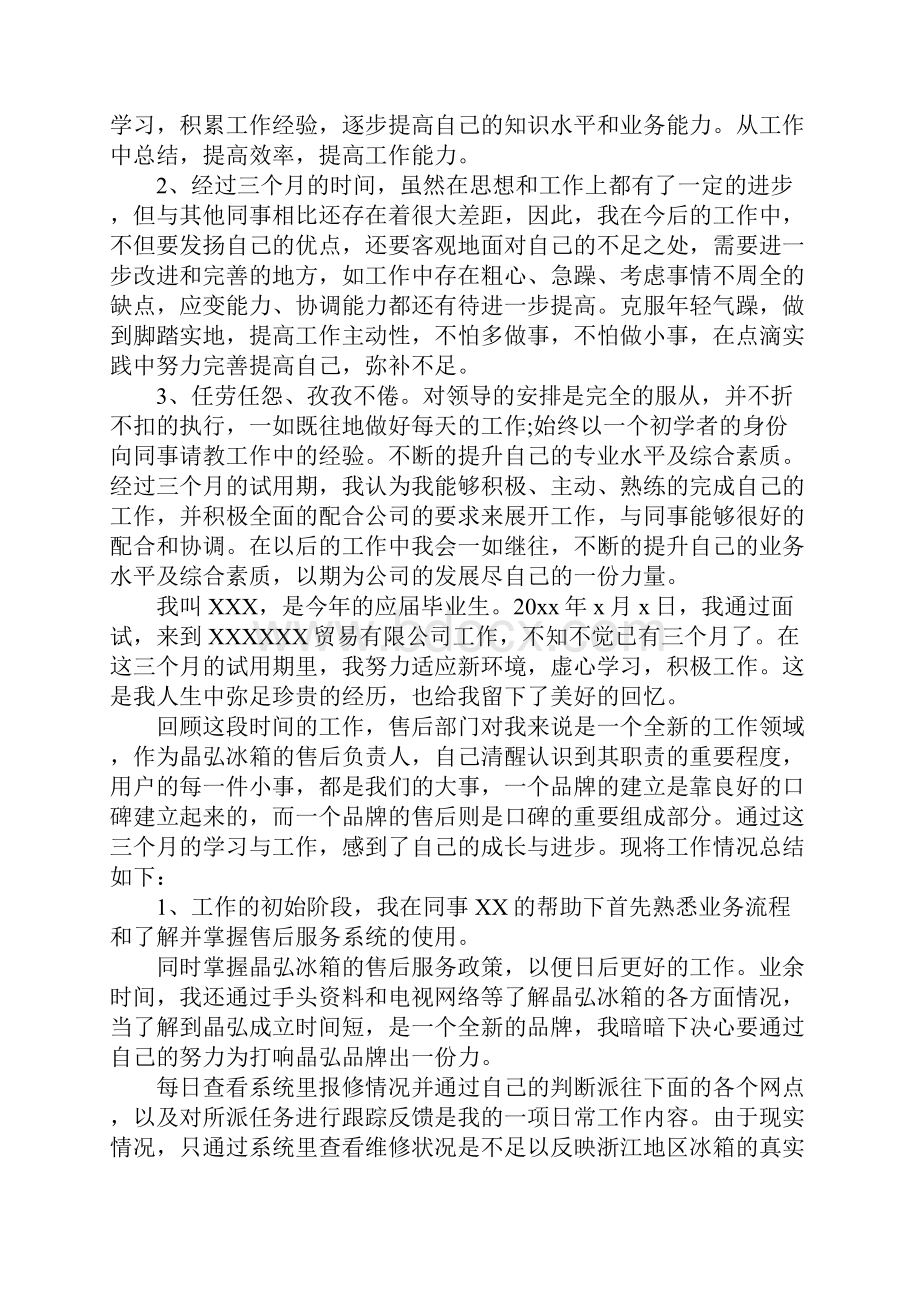 试用期个人工作总结5篇.docx_第2页