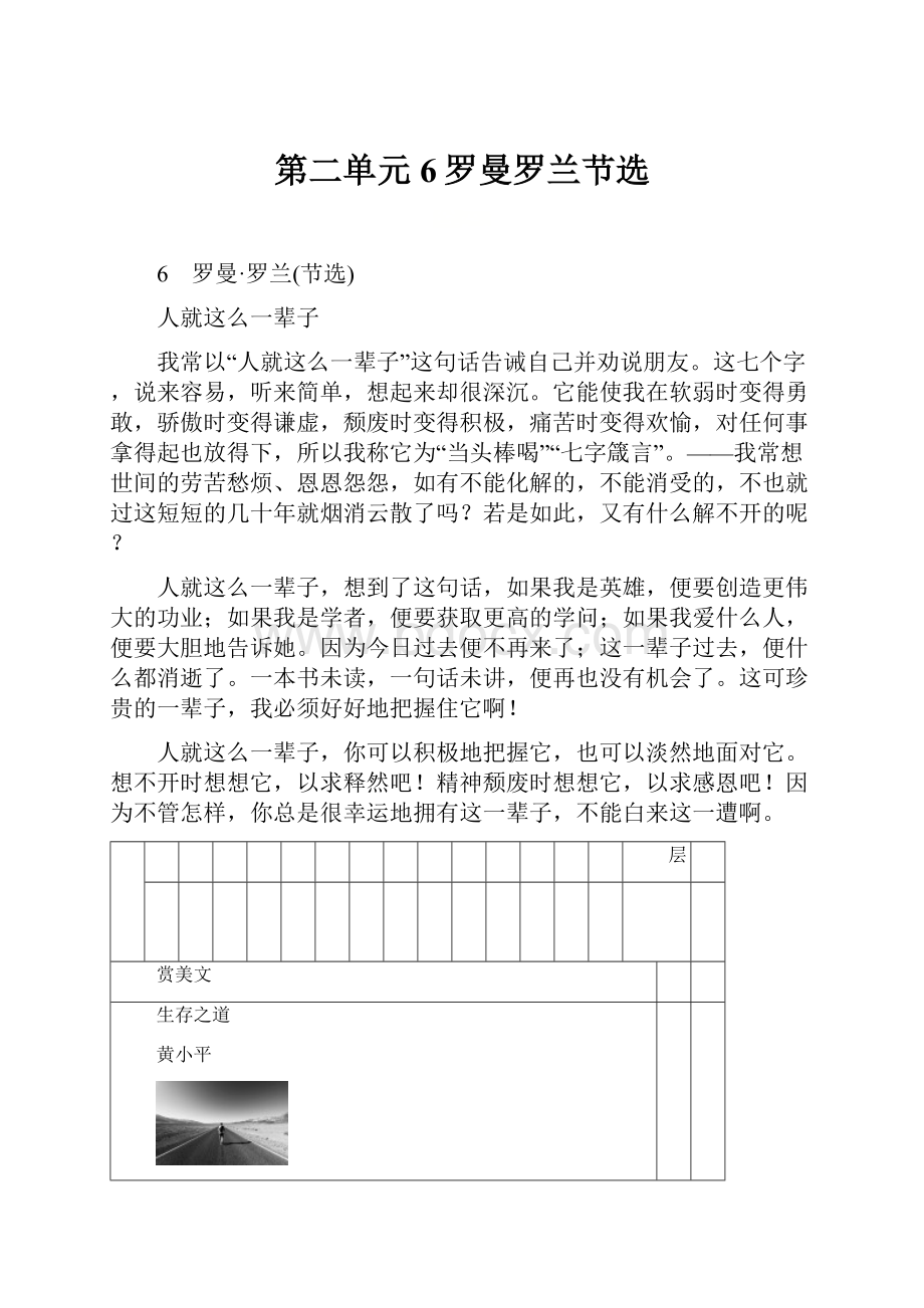 第二单元6罗曼罗兰节选.docx