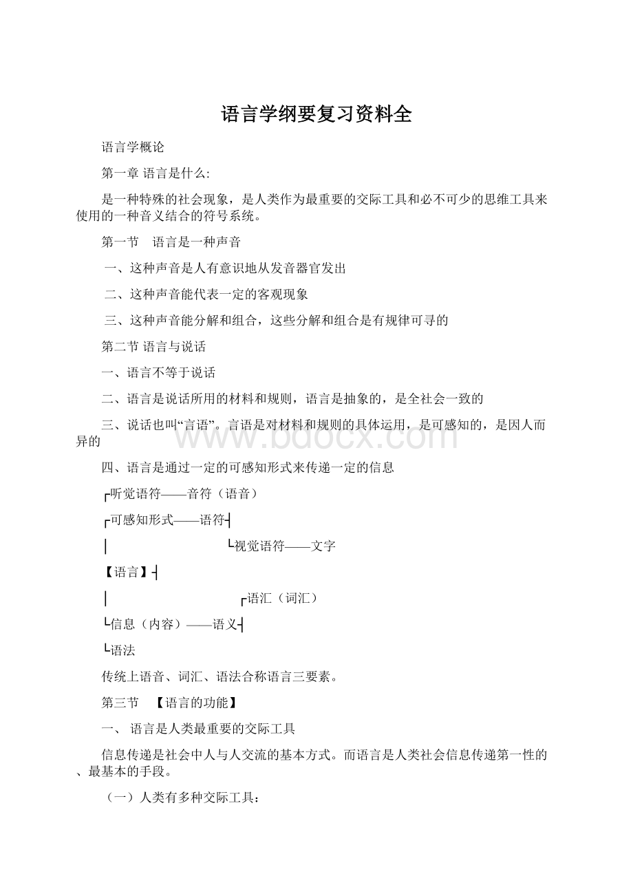 语言学纲要复习资料全.docx_第1页