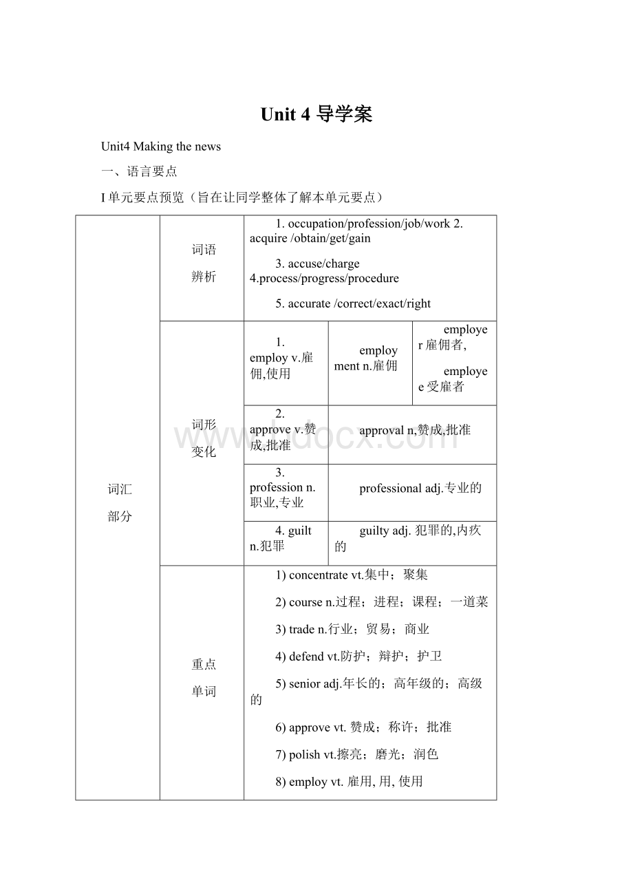 Unit 4 导学案.docx