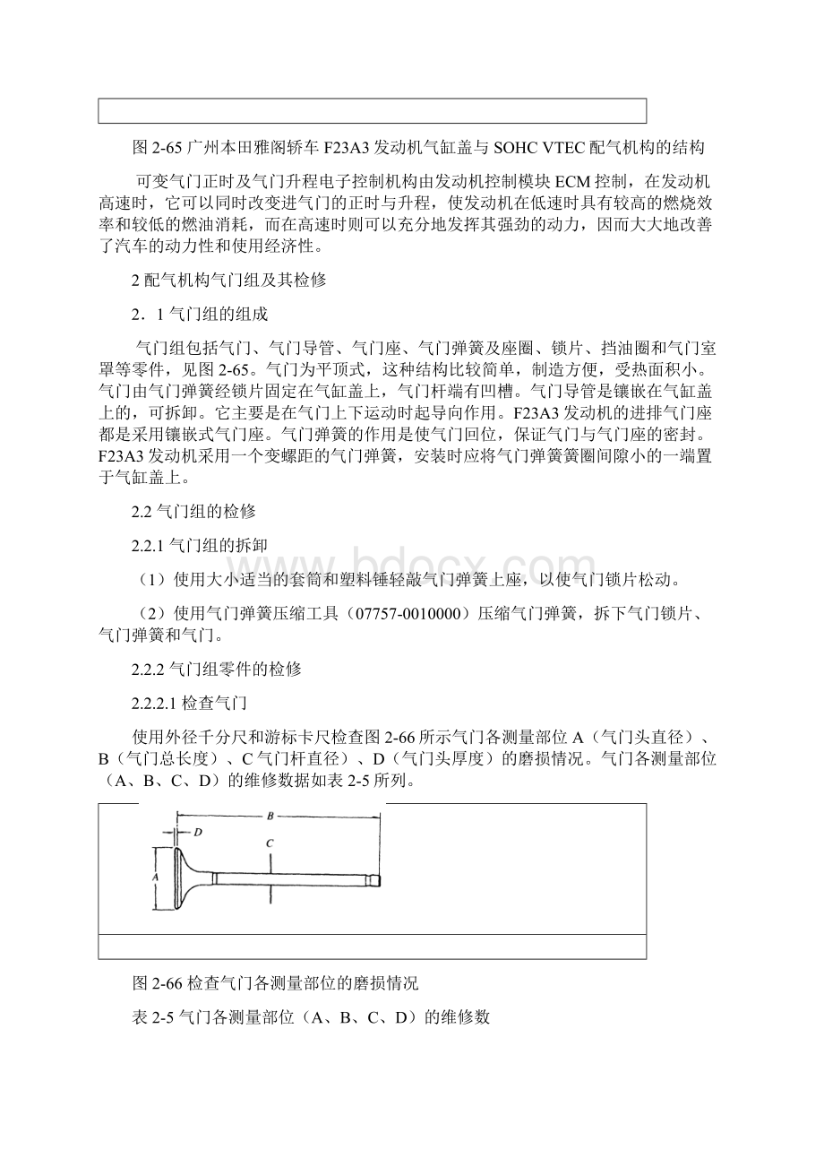 广州本田23L轿车维修手册第2章3配气机构及其检修 1.docx_第2页