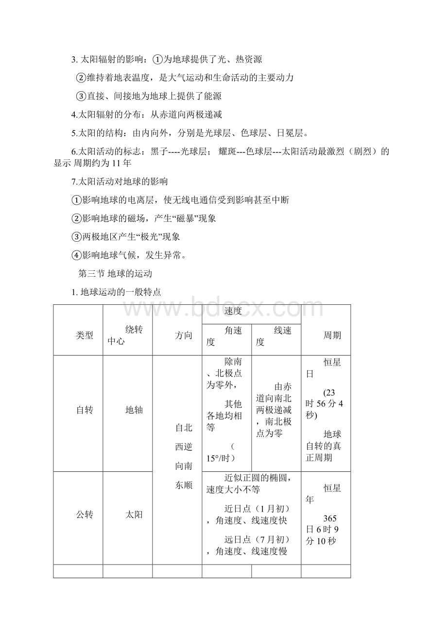 高中地理必修一知识点总结人教版复习.docx_第3页