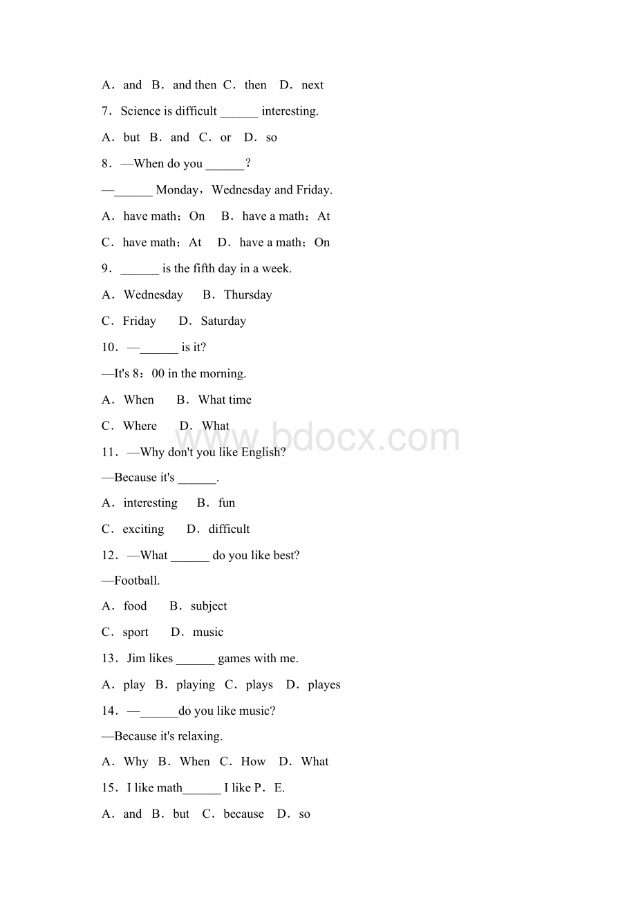 新目标英语七年级上Unit9复习试题精选含详解答案.docx_第2页