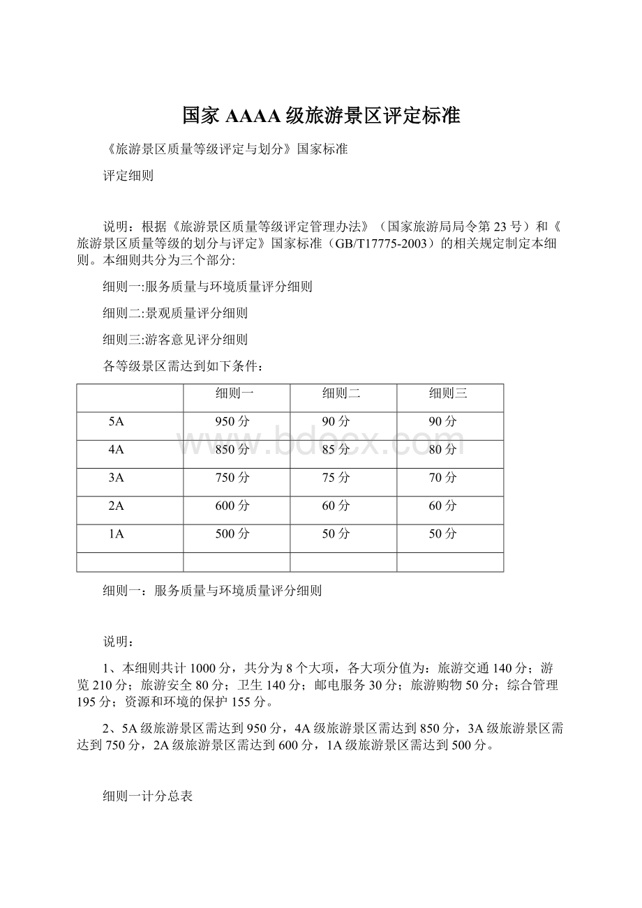 国家AAAA级旅游景区评定标准.docx_第1页