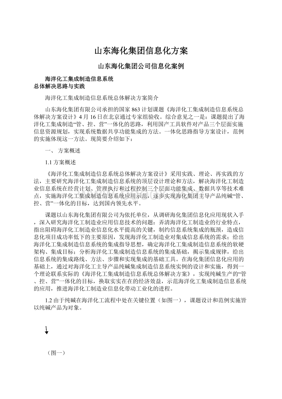 山东海化集团信息化方案.docx