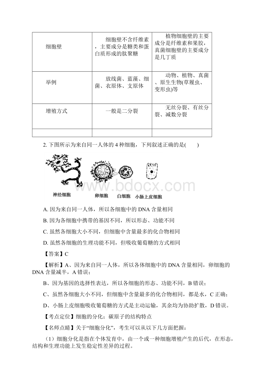 安徽省宿州市曹村中学届高三第二次考练生物试题含答案.docx_第2页