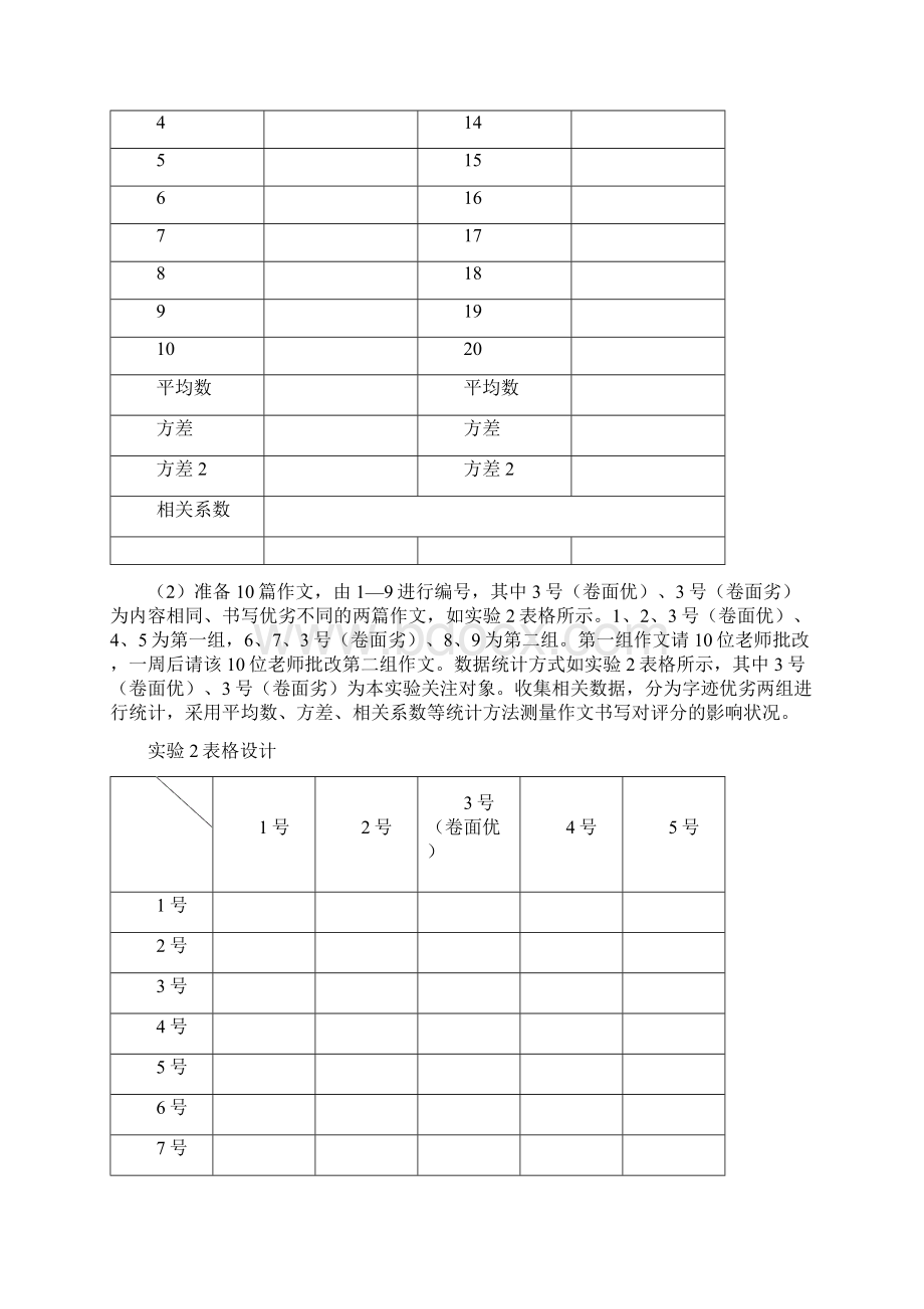 卷面书写对作文评分影响的实验研究.docx_第3页