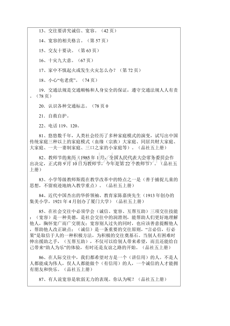 小学五年级品社上册复习教学知识点归纳总结.docx_第2页