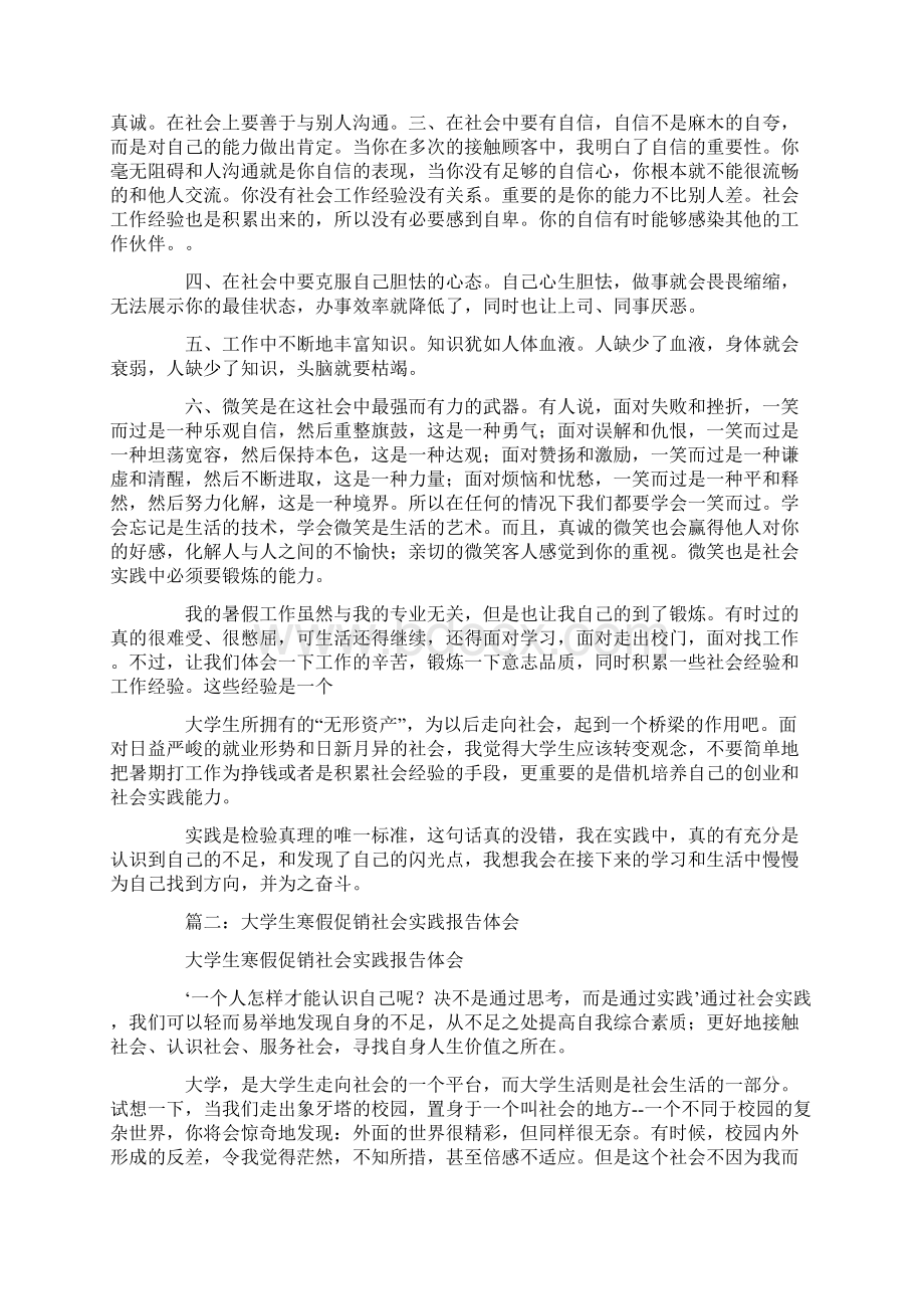 寒假促销社会实践报告4000字.docx_第3页