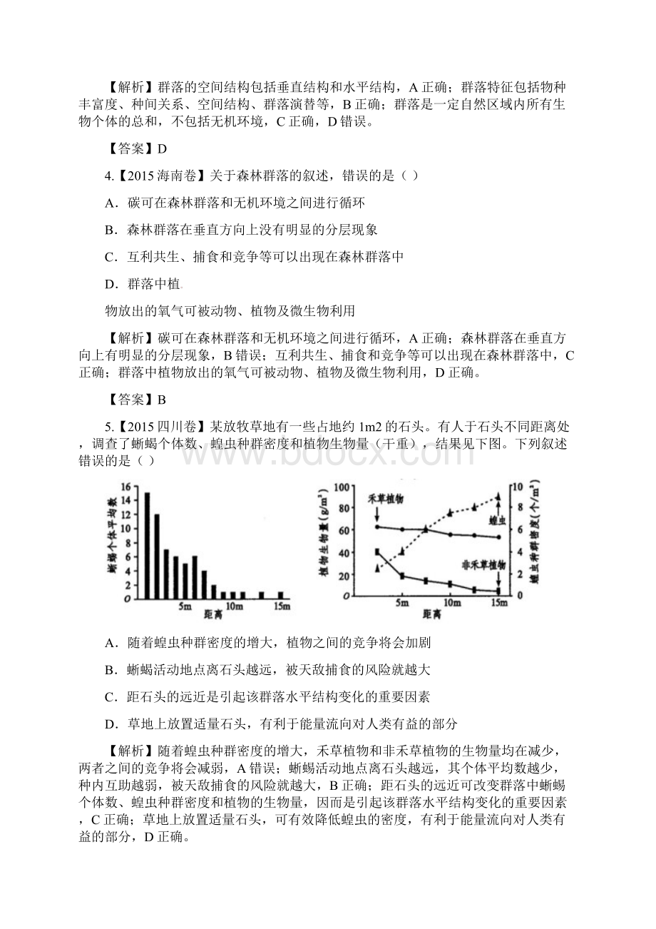 届高考生物二轮复习专练二十八群落的结构和演替.docx_第2页