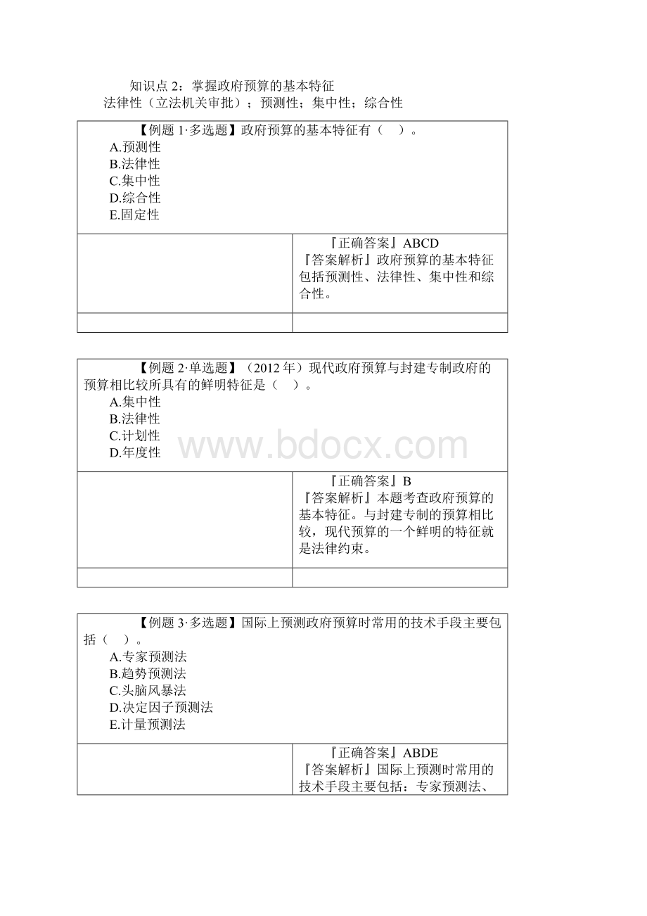 第十章 政府预算理论与管理制度练习题.docx_第2页